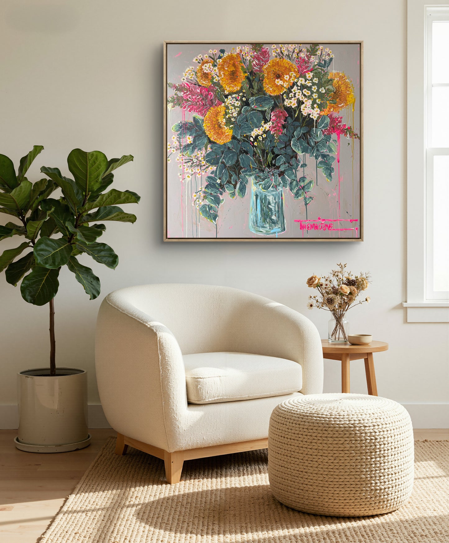Flowers and pink