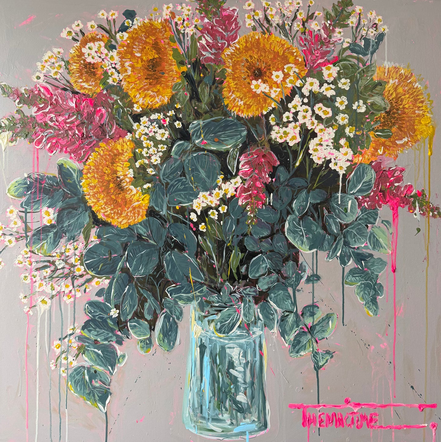Flowers and pink